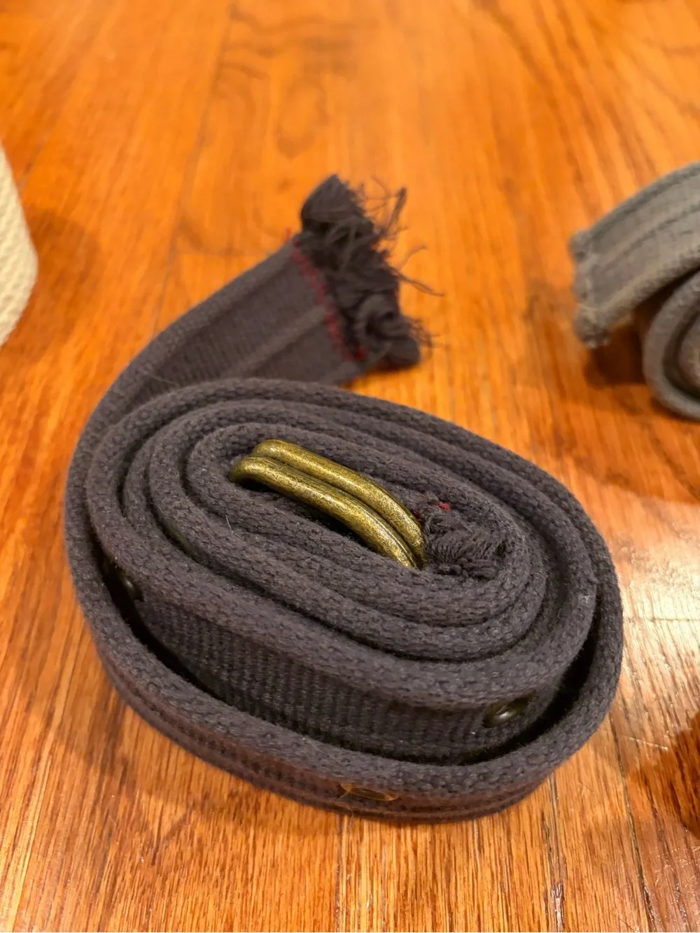 5 Canvas Men’s Webbing Belts- Black, Gray, Tan, Cream, Navy